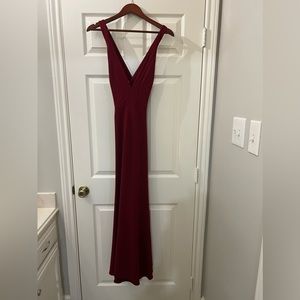 Burgundy formal dresss